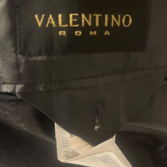 Valentino Roma Single-breasted cashmere wool coat grey - Picture 5 of 7